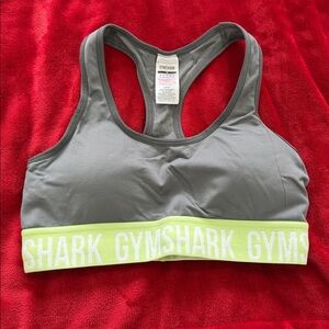 Gymshark gray Sports Bra with Logo Band
